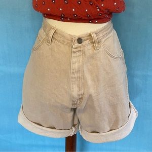 Vintage Wrangler 90s Fit Khaki 100% Cotton Denim Shorts
